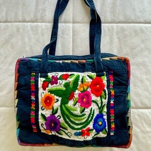 Embroidered Floral Handmade Women’s Handbag